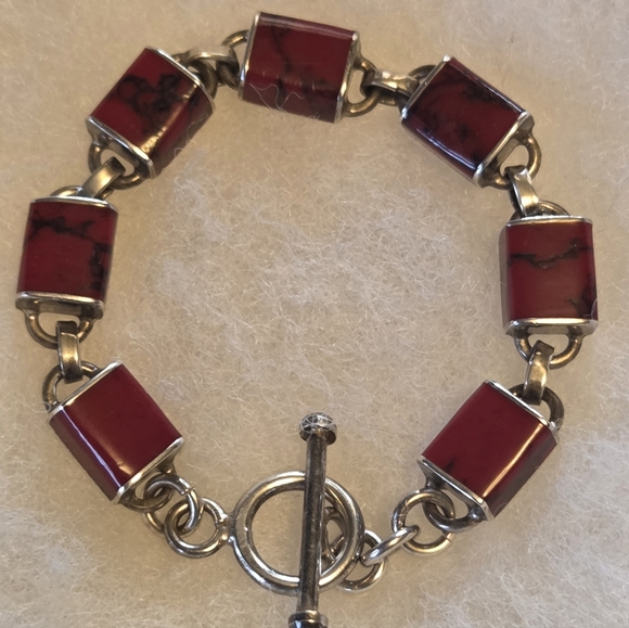 RARE Silpada Sterling Silver & Stone Bracelet - Picture 8 of 12